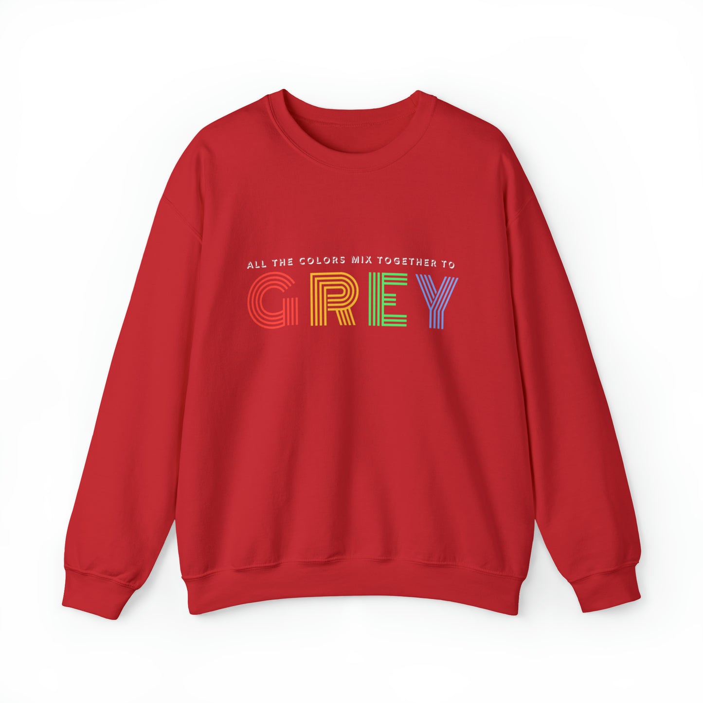Colors Mix to Grey Unisex DMB Crewneck Sweatshirt