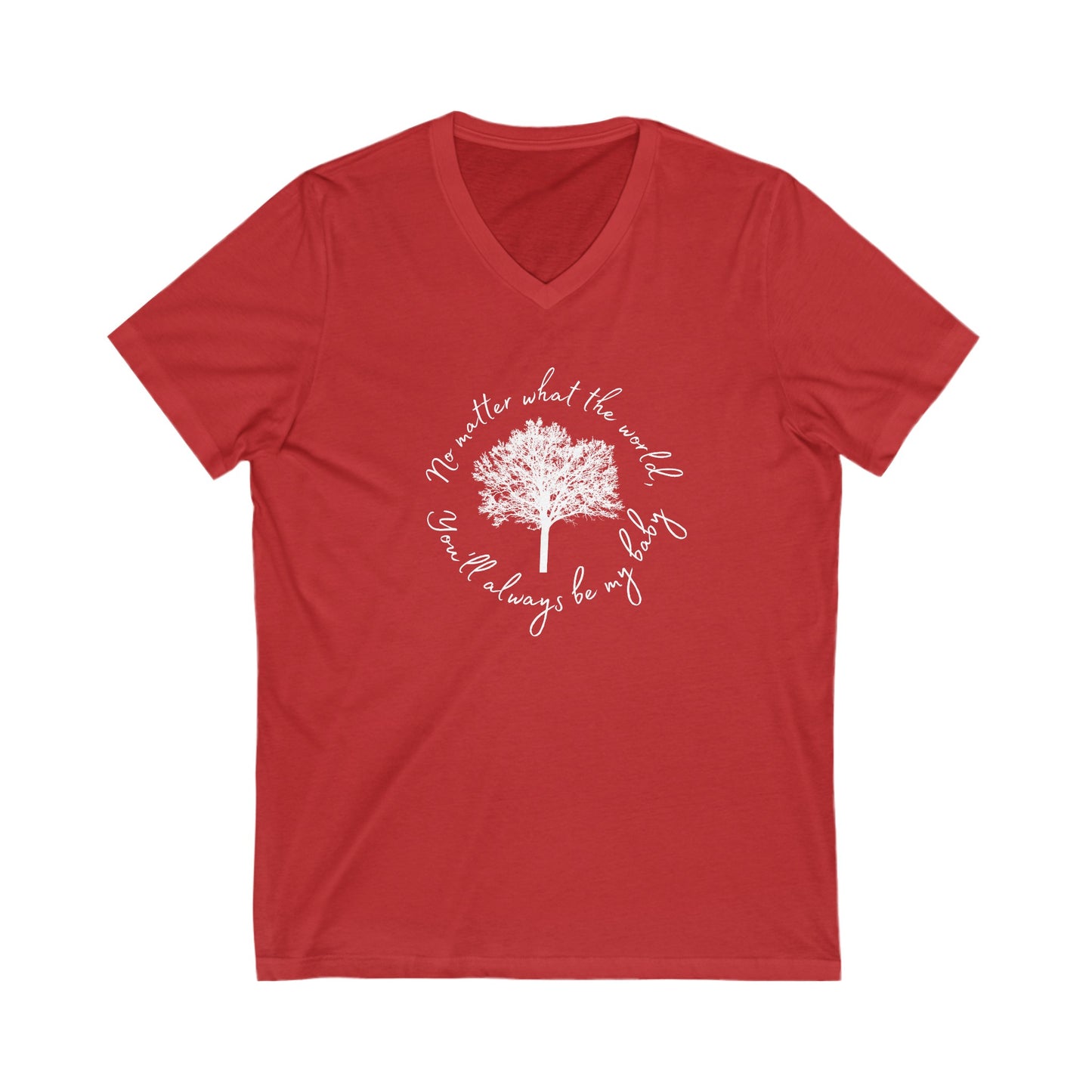 DMB Dreaming Tree White Unisex Jersey Short Sleeve V-Neck Tee