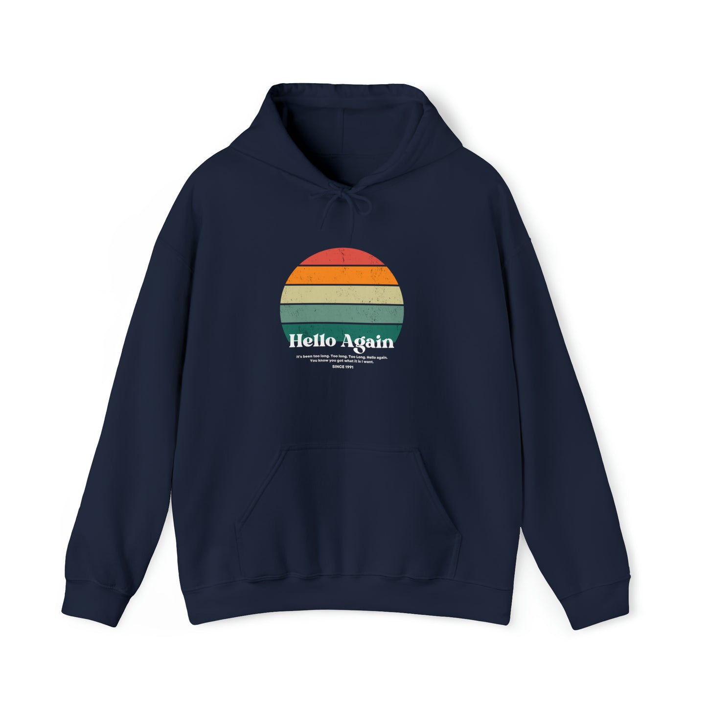 Hello Again Retro Unisex DMB Hooded Sweatshirt