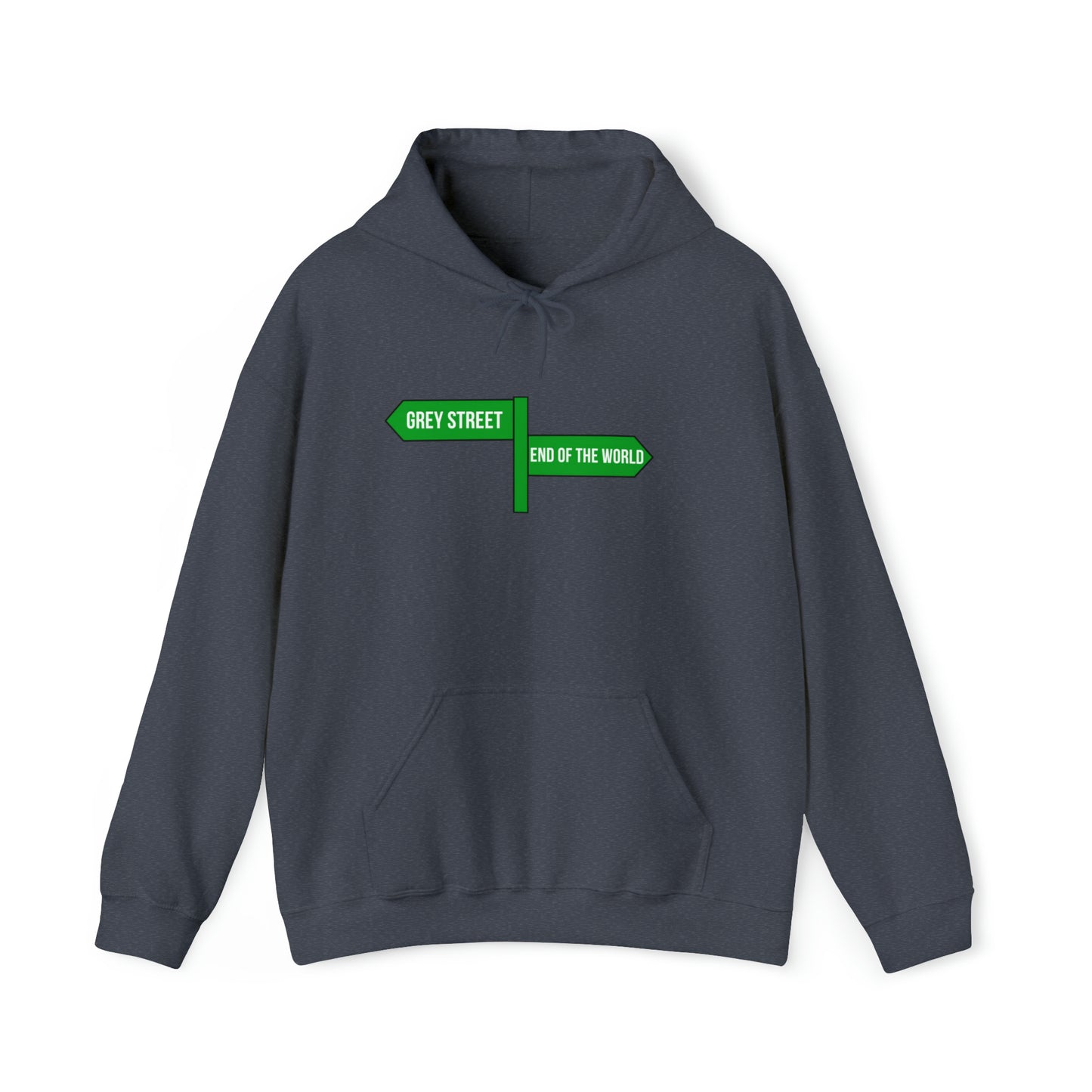 Grey Street Sign Unisex DMB Hooded Sweatshirt