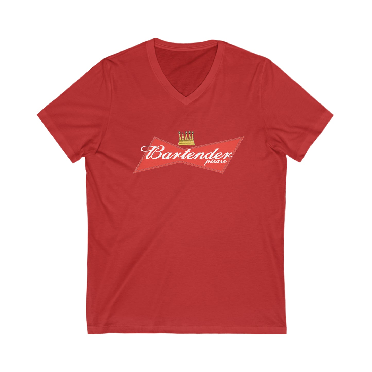 Bartender Please Bud Style DMB V-Neck Tee
