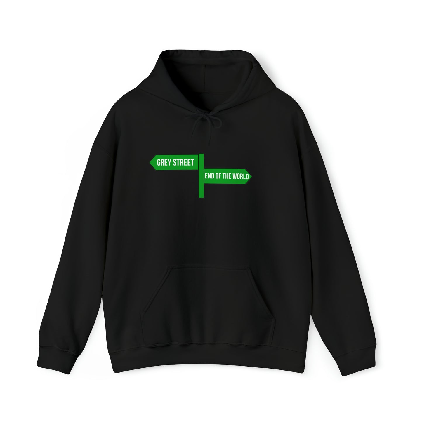 Grey Street Sign Unisex DMB Hooded Sweatshirt