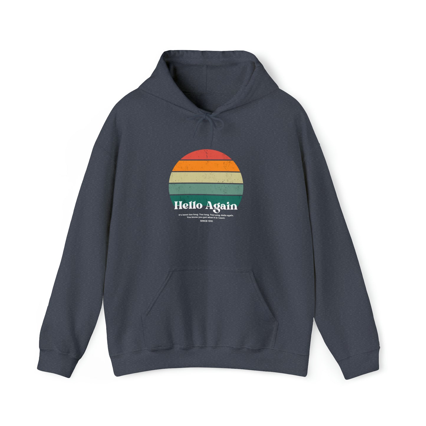 Hello Again Retro Unisex DMB Hooded Sweatshirt