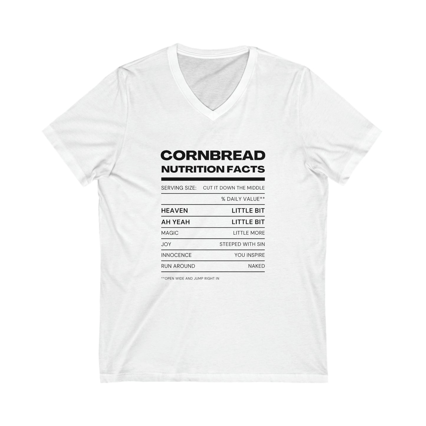 Cornbread Nutrition Facts DMB V-Neck Tee