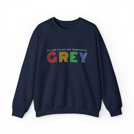 Colors Mix to Grey Unisex DMB Crewneck Sweatshirt