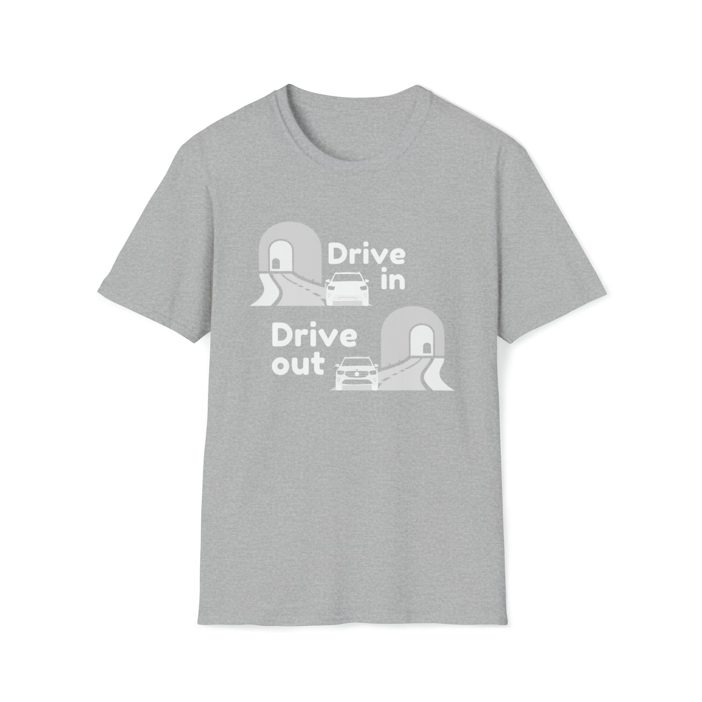 Drive In Drive Out Out Unisex Softstyle DMB T-Shirt