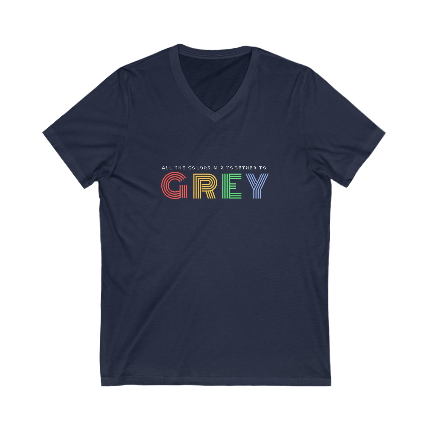 Colors Mix to Grey DMB V-Neck Tee