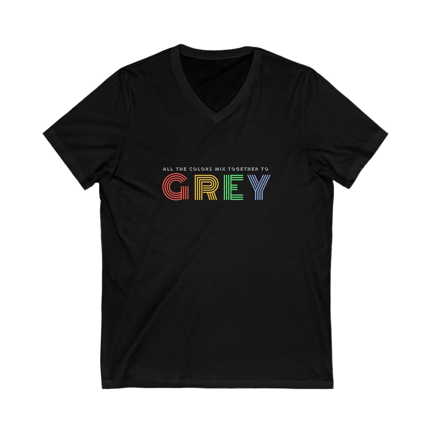 Colors Mix to Grey DMB V-Neck Tee