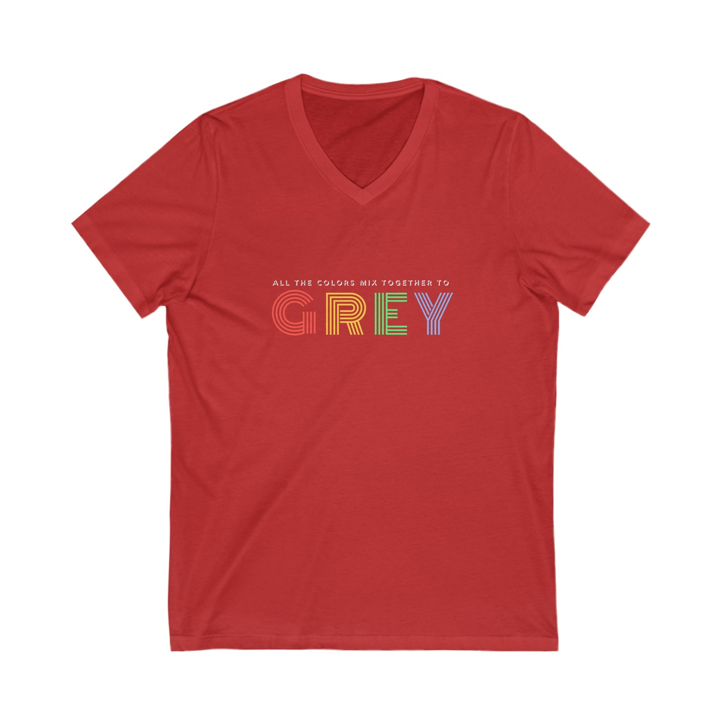 Colors Mix to Grey DMB V-Neck Tee