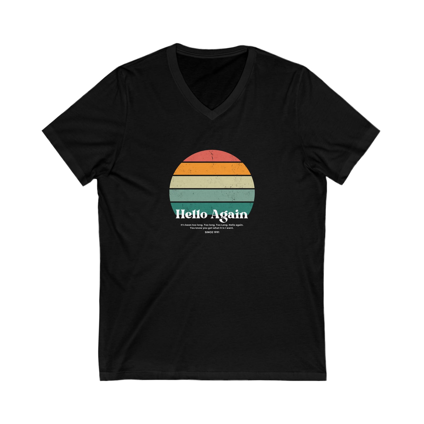 Hello Again Retro DMB V-Neck Tee