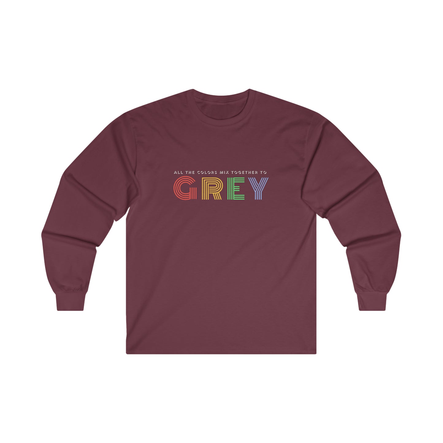 Colors Mix to Grey Long Sleeve DMB Tee