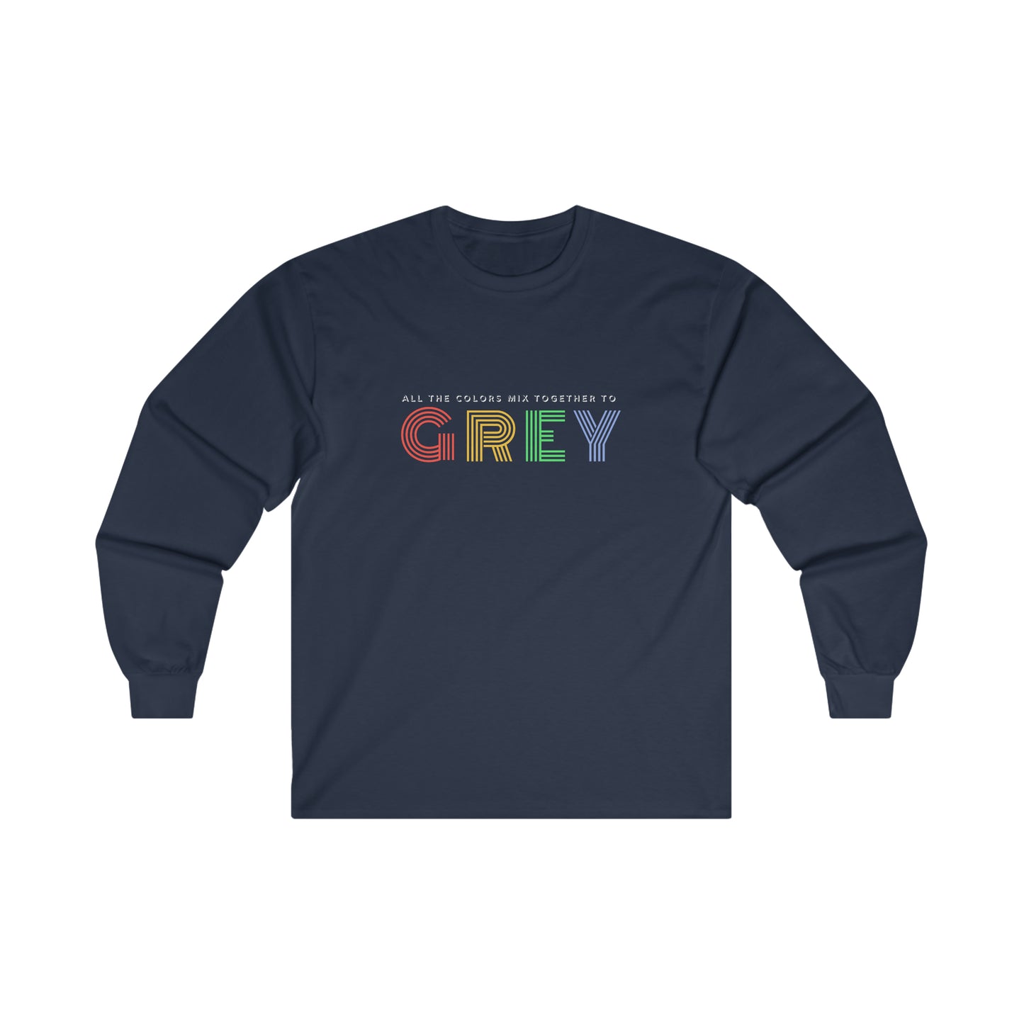 Colors Mix to Grey Long Sleeve DMB Tee