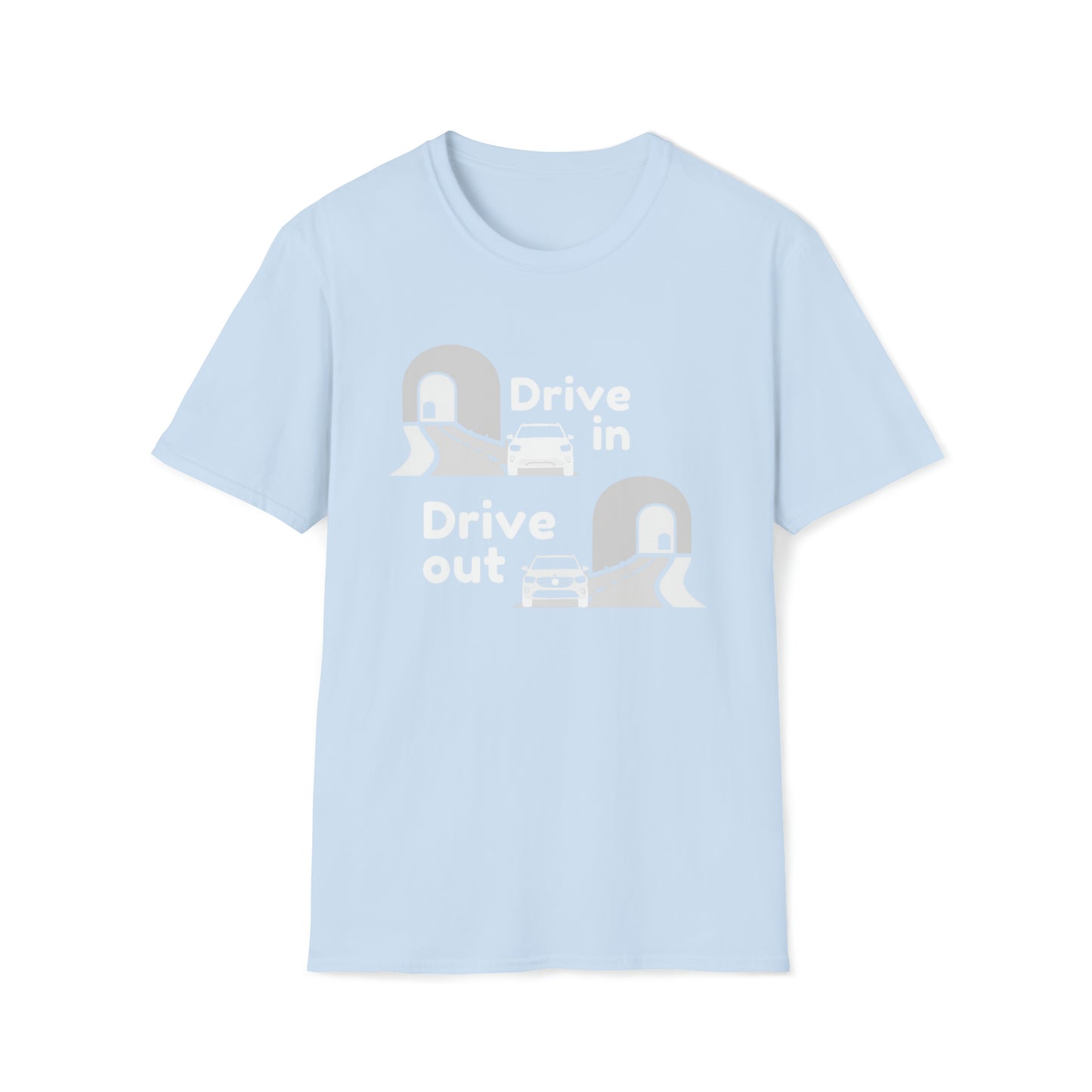 Drive In Drive Out Out Unisex Softstyle DMB T-Shirt