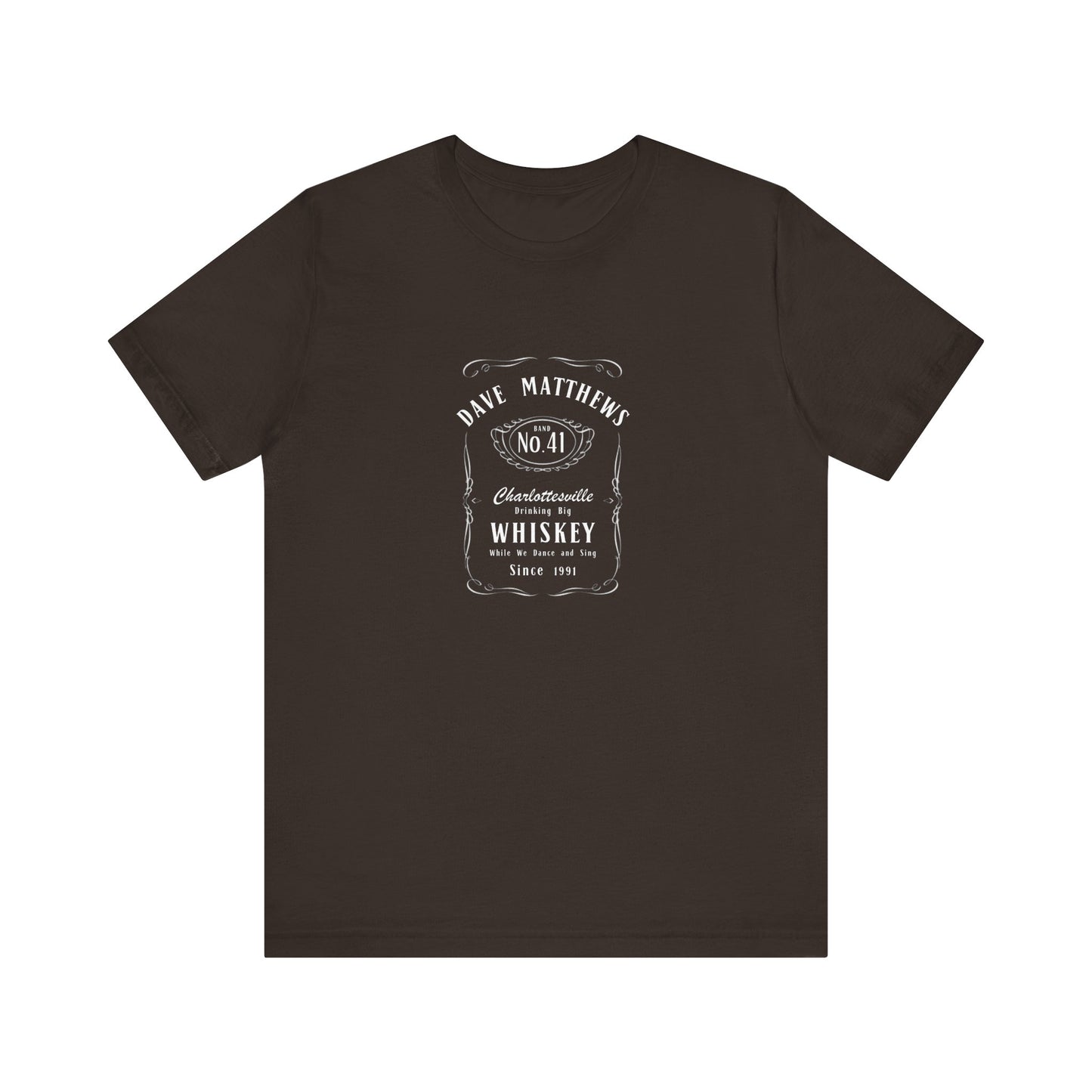 DMB Big Whiskey Jack Daniels Style Unisex Jersey Short Sleeve Tee