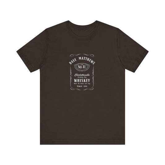 DMB Big Whiskey Jack Daniels Style Unisex Jersey Short Sleeve Tee