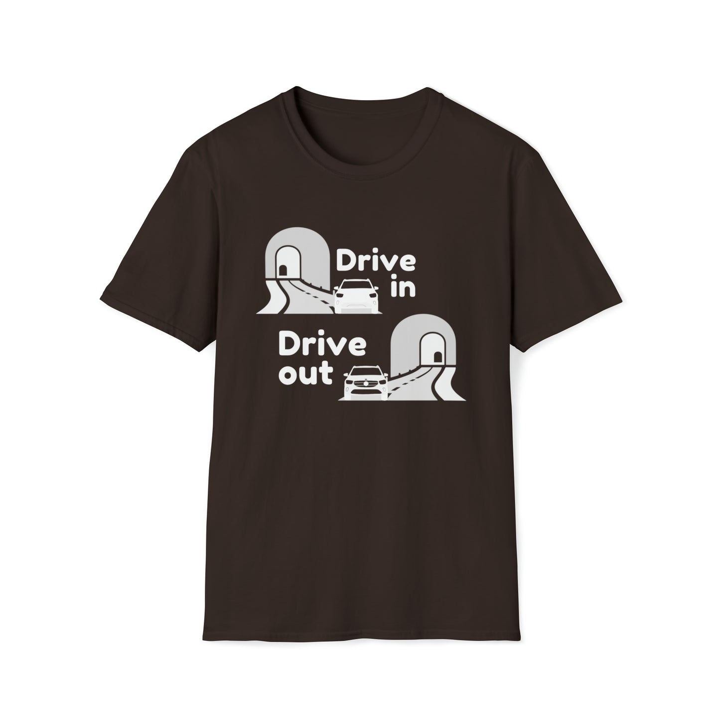 Drive In Drive Out Out Unisex Softstyle DMB T-Shirt