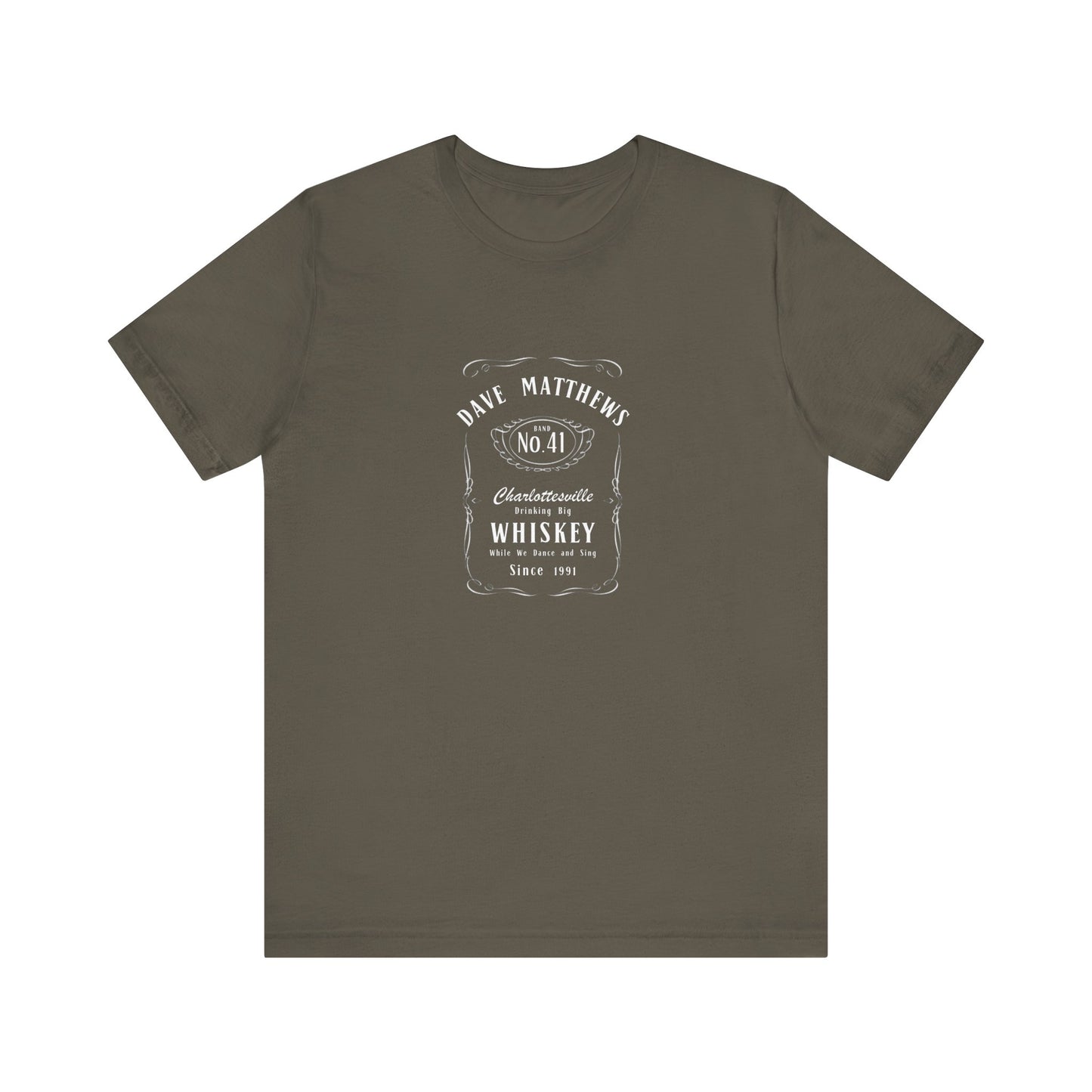 DMB Big Whiskey Jack Daniels Style Unisex Jersey Short Sleeve Tee