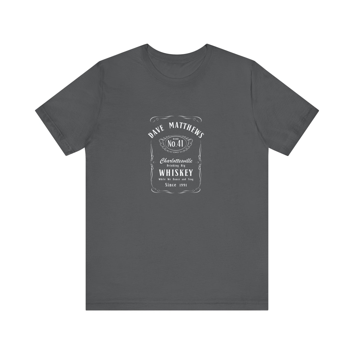DMB Big Whiskey Jack Daniels Style Unisex Jersey Short Sleeve Tee